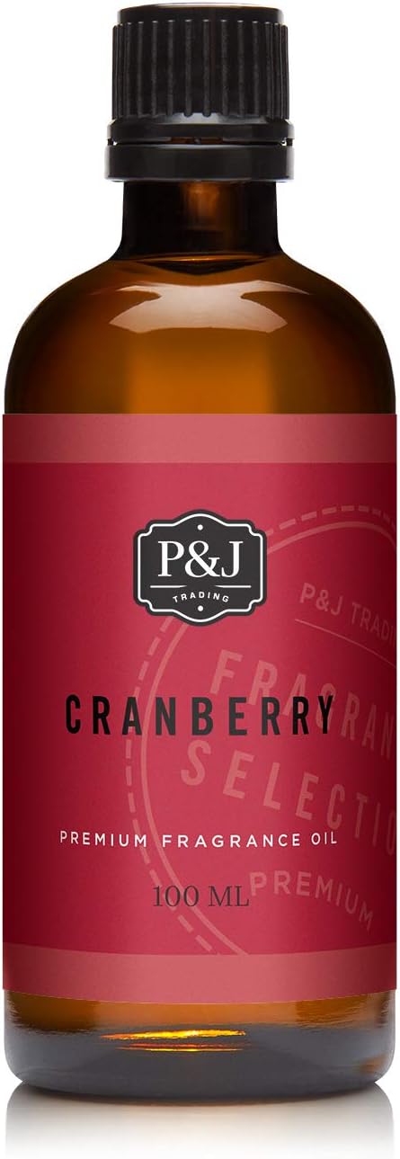 Fragrance Oil | Cranberry Oil 100ml - Candle Scents for Candle Making, Freshie Scents, Soap Making Supplies, Diffuser Oil