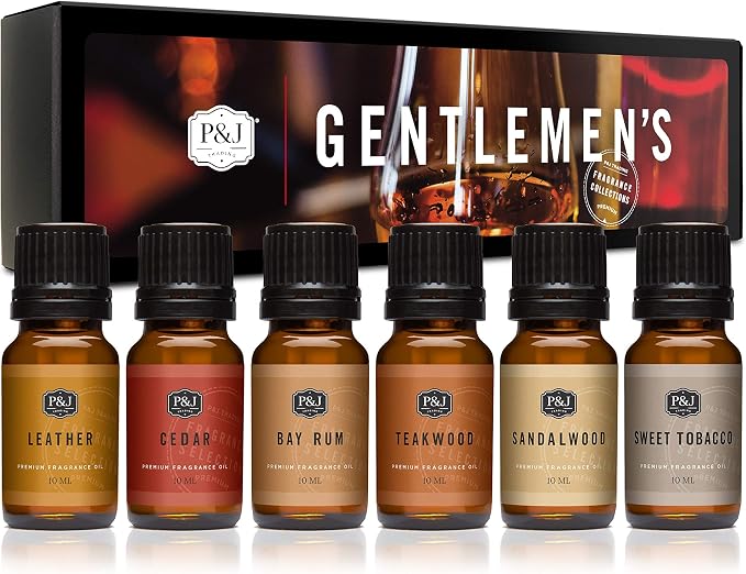 Fragrance Oils for Diffusers for Home Gentlemen's Set Fragrance Scents for Candle Making - Soap Making Supplies - Car