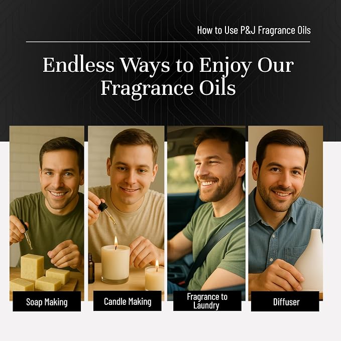 Fragrance Oils for Diffusers for Home Gentlemen's Set Fragrance Scents for Candle Making - Soap Making Supplies - Car