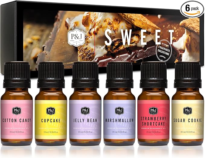 Fragrance Oils for Diffusers for Home Sweet Set Fragrance Scents for Candle Making - Soap Making Supplies - Car Diffuser