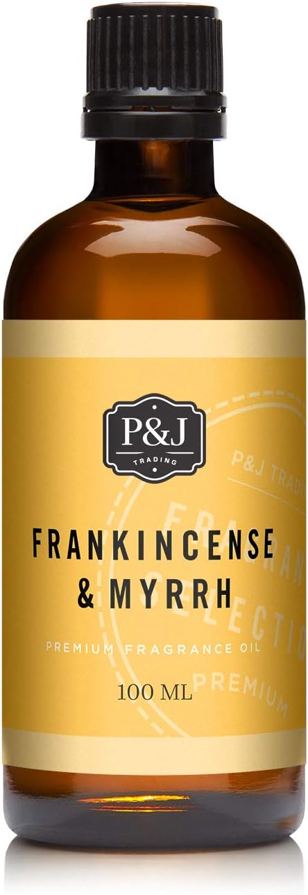 Frankincense & Myrrh Scented Oil 100ml - Fragrance Oil for Candle Making, Soap Making, Diffuser Oil, product image