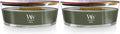 Fraser Fir Holiday Candle Gifts for Women and Men, 16 oz Ellipse Candle with Crackling Wick (Pack of 2), product image