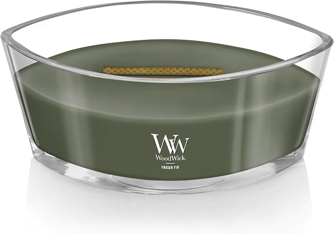 Fraser Fir Holiday Candle Gifts for Women and Men, 16 oz Ellipse Candle with Crackling Wick (Pack of 2), alternate product