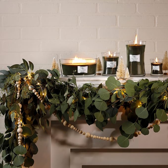Fraser Fir Holiday Candle Gifts for Women and Men, 16 oz Ellipse Candle with Crackling Wick (Pack of 2), alternate product