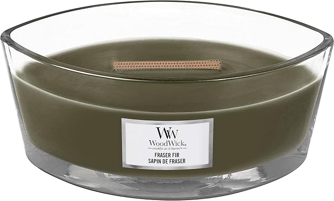 Fraser Fir Holiday Candle Gifts for Women and Men, 16 oz Ellipse Candle with Crackling Wick (Pack of 2), alternate product