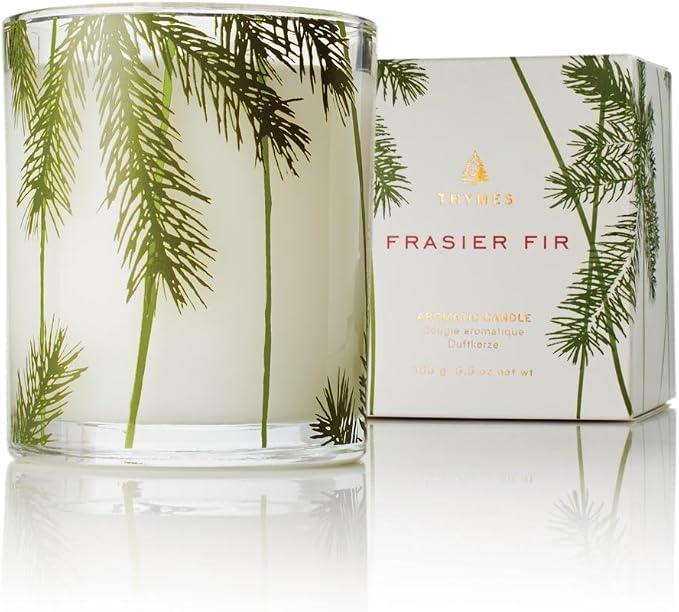Frasier Fir Pine Needle Candle – Holiday Candles for Home Scented with Notes of Crisp Siberian Fir, Cedarwood &