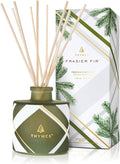 Frasier Fir Reed Diffuser Set – Includes Reeds, Fragrance Oil, and Frosted Glass Bottle – Fragrance Oil Diffuser – Room