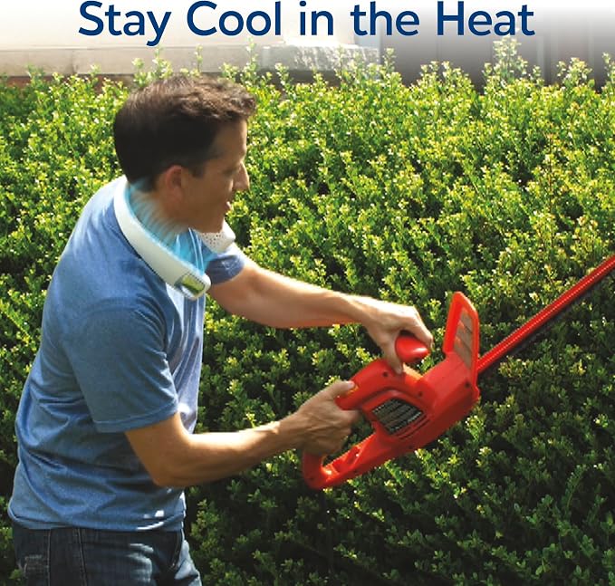 Freedom Personal Air Cooler - Portable 3-Speed Neck Fan, Hands-Free Wearable Design, Lightweight, Cordless And Rechargeable