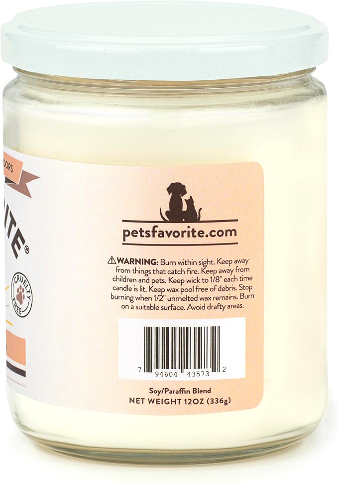 French Vanilla Candles for Home, Clean Burning, Long Lasting Pet Friendly Candles with a Natural Fiber Wick and 70 Hour Burn