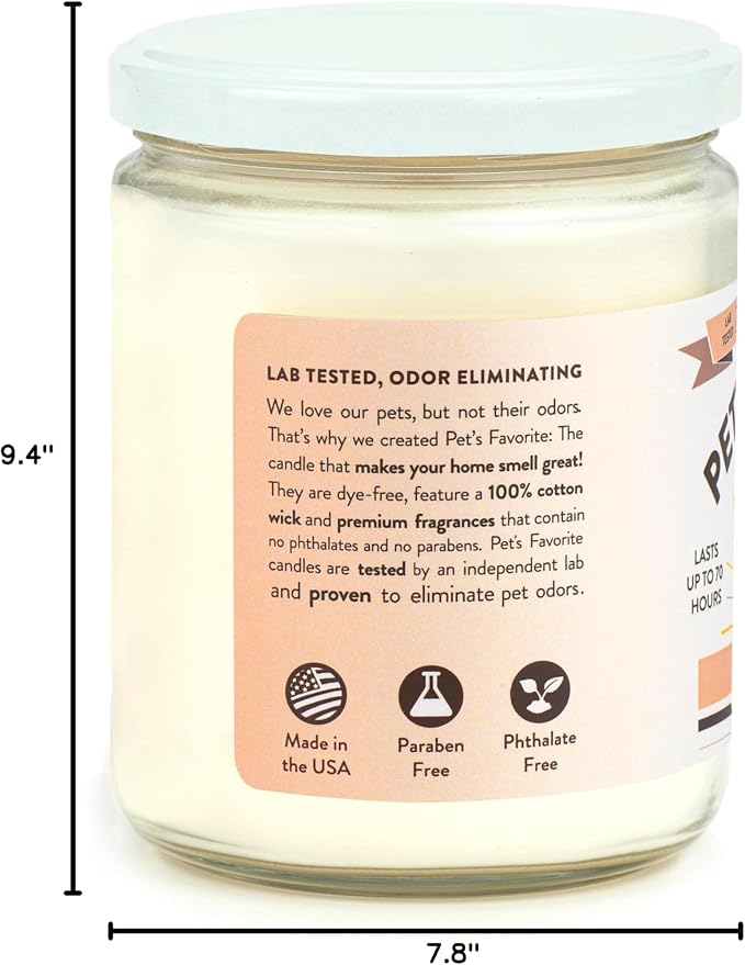 French Vanilla Candles for Home, Clean Burning, Long Lasting Pet Friendly Candles with a Natural Fiber Wick and 70 Hour Burn