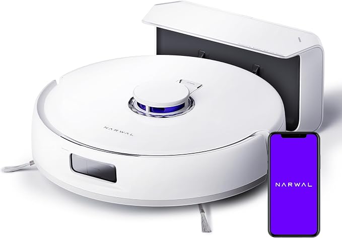 Freo X Plus Robot Vacuum and Mop, 7-Week Dust Storage, 7800Pa Suction, Zero Tangles, Tri-Laser Obstacle Avoidance, LiDAR