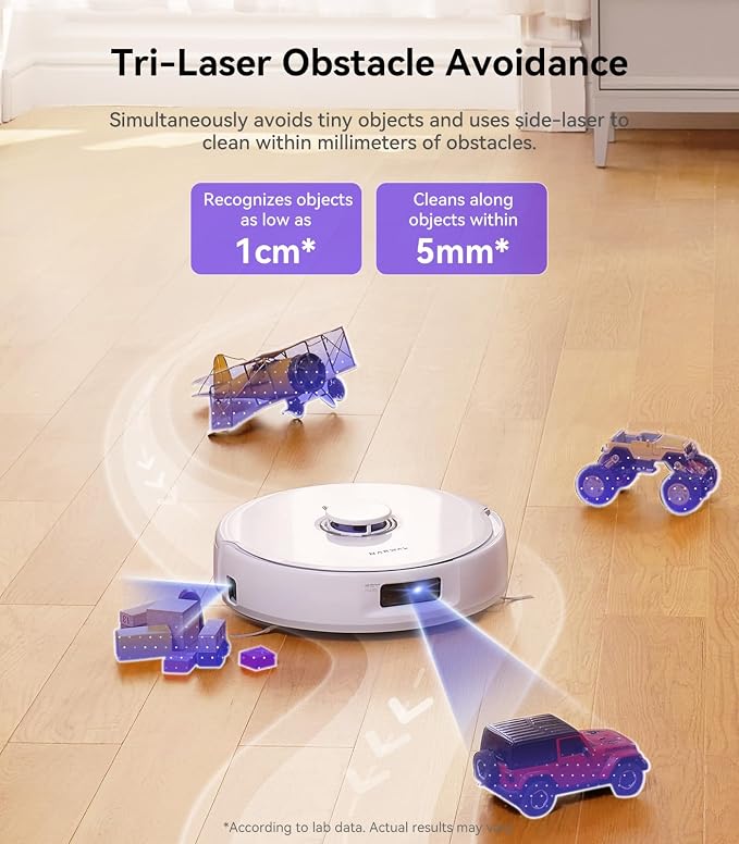 Freo X Ultra Robot Vacuum and Mop Combo, 8200Pa Robot Mop & Vacuum, Auto Mop Drying/Washing, Self-Empty, Zero-Tangling