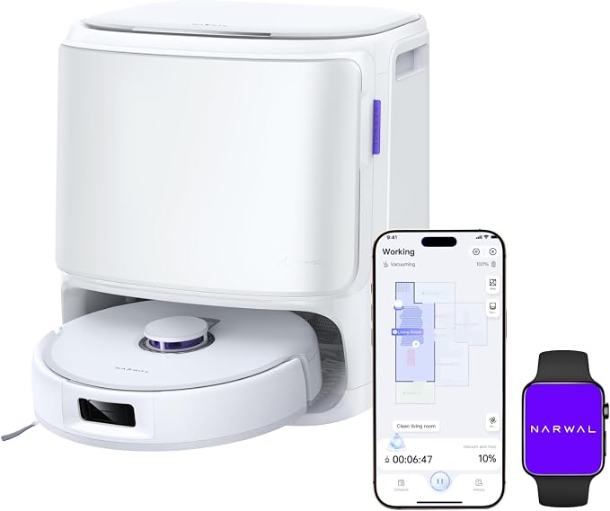 Freo X10 Pro Robot Vacuum and Mop Combo, 11,000Pa Suction,DualFlow Tangle-Free System,MopExtend Edge