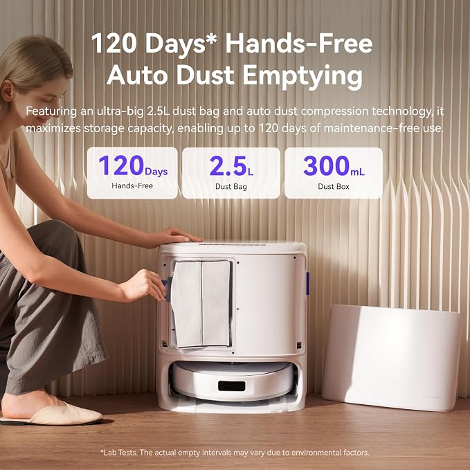 Freo X10 Pro Robot Vacuum and Mop Combo, 11,000Pa Suction,DualFlow Tangle-Free System,MopExtend Edge