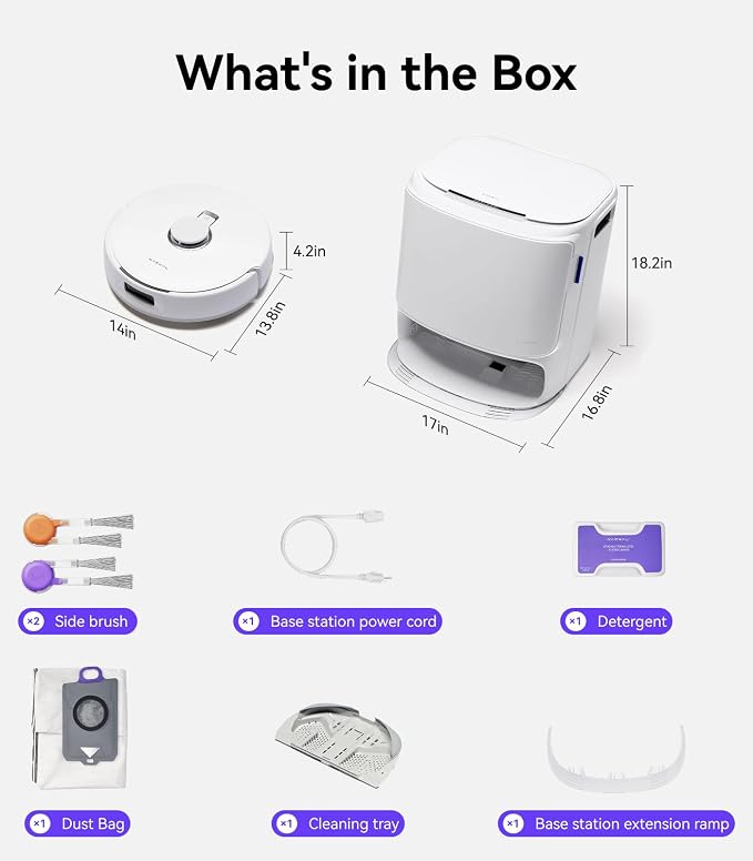 Freo Z10 Robot Vacuum and Mop Combo, Tangle Free Robot Mop, 15,000Pa Suction, Adapts to Hard-to-Reach Areas, Self-Emptying