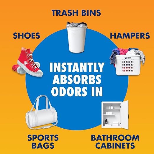 Fresh Effects Odor Neutralizing Baking Soda Pouches, Unscented Deodorizer for Long Lasting Freshness in Shoes, alternate