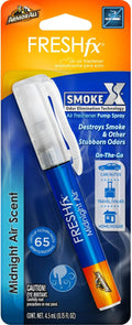 Fresh FX Smoke X Car Odor Eliminator Spray Pump, On-The-Go Car Air Freshener Spray, Midnight Air Scent, 0.15 Oz