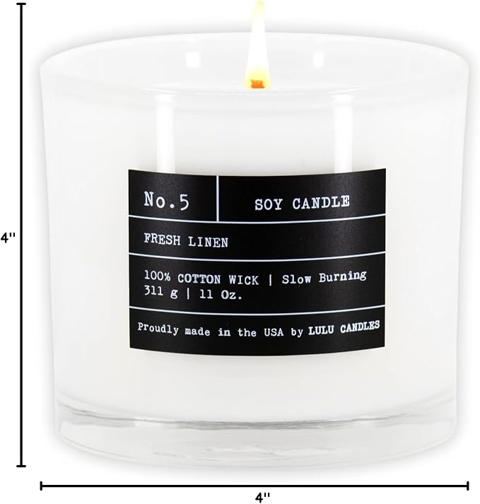 | Fresh Linen | Luxury Scented Soy Jar Candle | Hand Poured in The USA | Highly Scented & Long Lasting | 11 Oz., alternate
