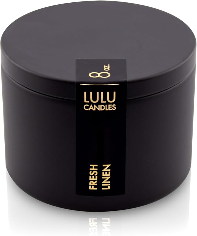 | Fresh Linen Scented Candle | Smells Clean & Crisp | Luxury Scented Soy Tin Candle | Hand Poured in The USA |, product image