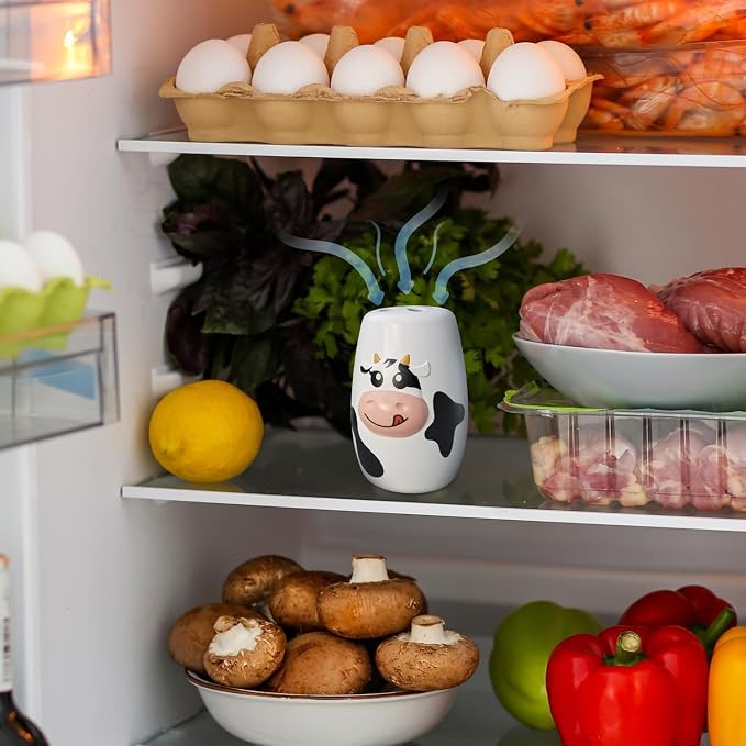 Fridge Deodorizer Odor Eliminator for Fridge, Cow Cute Kitchen Accessories, alternate product view 5