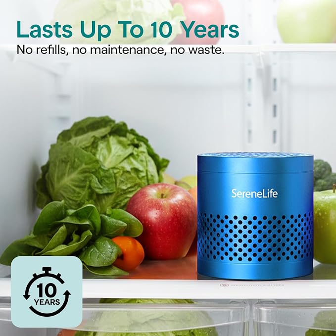 Fridge Deodorizer & Odor Eliminator, Multi-Use Refrigerator Deodorizer Aluminum Pod for Freezer, Closet, Car, Shoes &