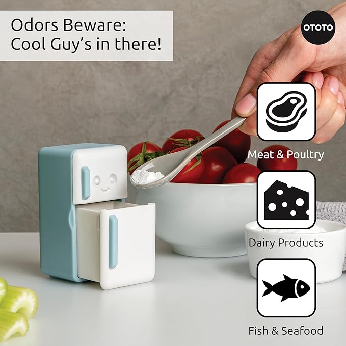 Fridge Deodorizer - Refrigerator Deodorizer, Baking Soda Odor Absorber, Cute Kitchen Accessories, Baking Soda Container