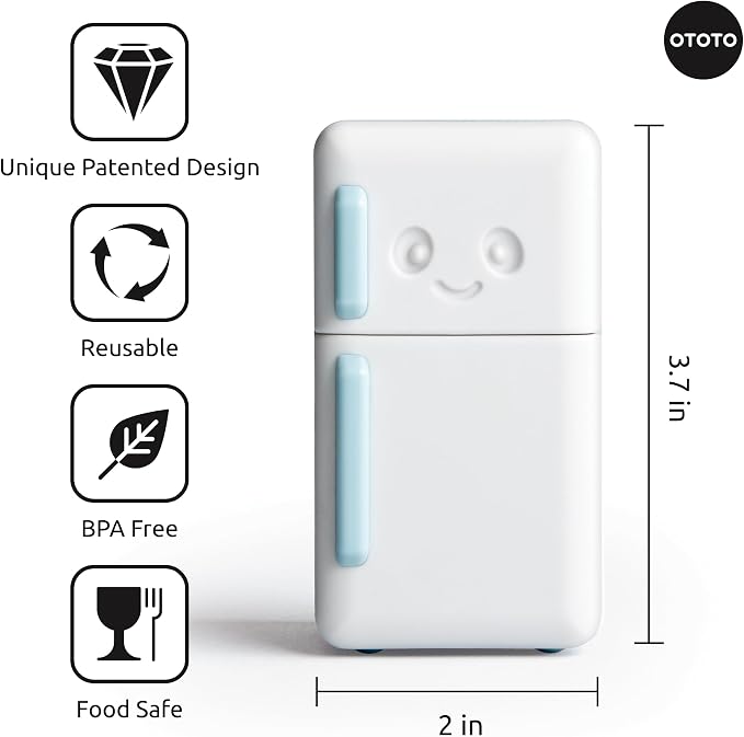 Fridge Deodorizer - Refrigerator Deodorizer, Baking Soda Odor Absorber, Cute Kitchen Accessories, Baking Soda Container
