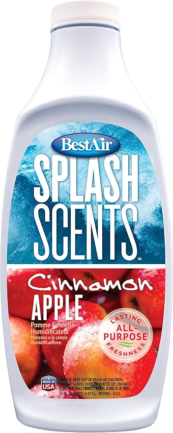 FSCA-PDQ-6 Splash Scents Humidifier Scent & Water Treatment, Cinnamon Apple, 16 fl oz, 6 Pack, product image