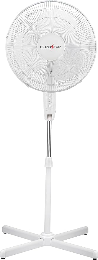 FSF16W 16" Stand Fan, White, product image