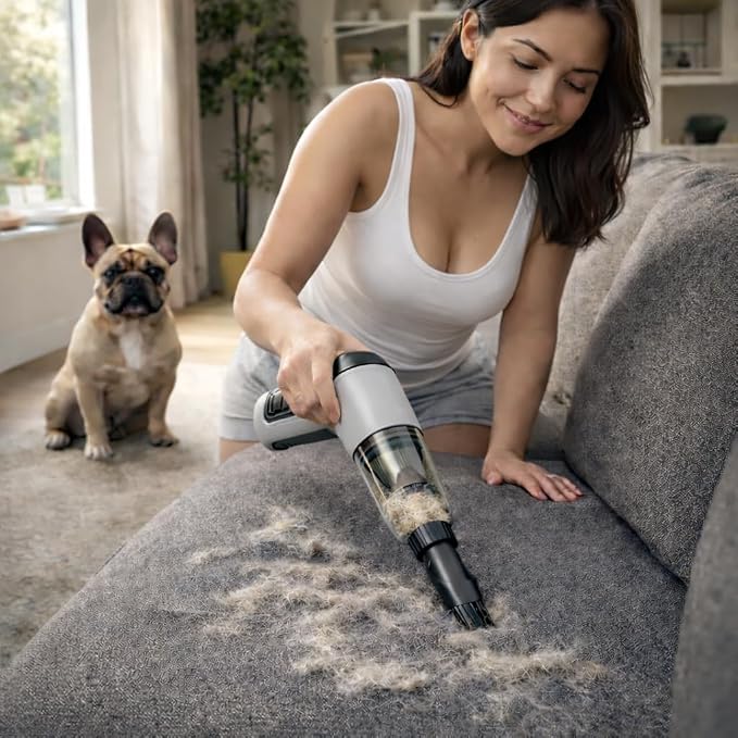 GajetNest Handheld Mini Portable Compact Car Vacuum Cleaner & Blower 3-in-1 with HEPA Filter, Lightweight Design, 25-Minute
