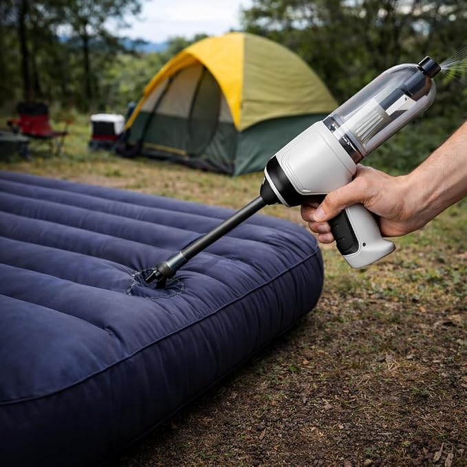 GajetNest Handheld Mini Portable Compact Car Vacuum Cleaner & Blower 3-in-1 with HEPA Filter, Lightweight Design, 25-Minute