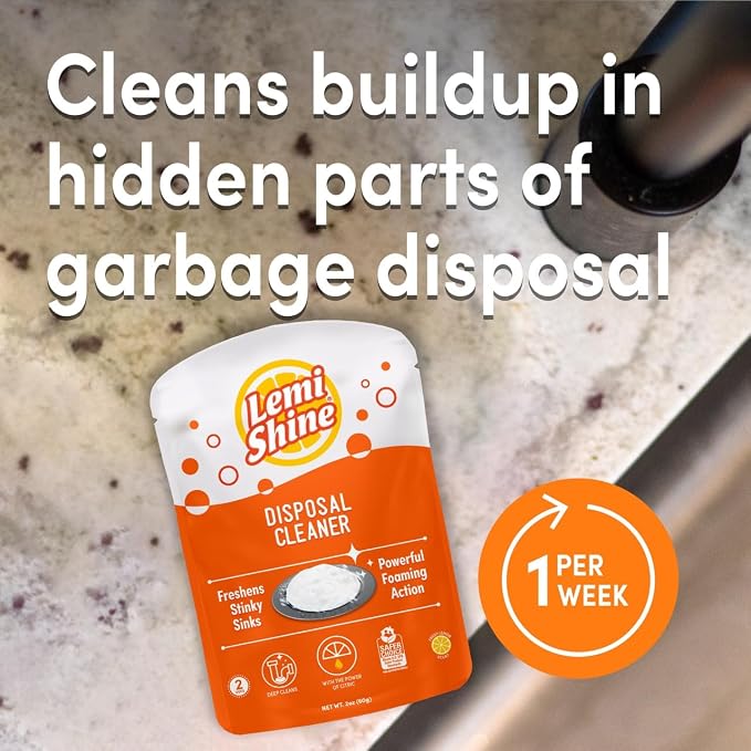 Garbage Disposal Cleaner and Deodorizer Powered By Citric Acid | Foam Cleaner For Kitchen Garbage Disposal with a, product
