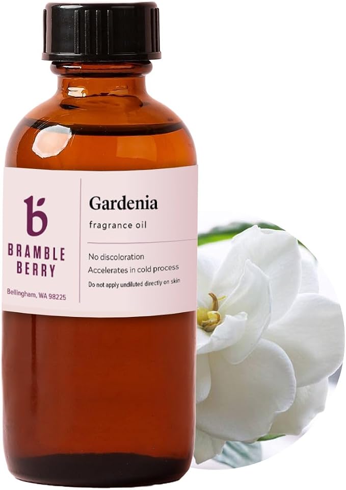 Gardenia Fragrance Oil 2 oz | True Floral Scent for Soap Making, Lotion, Scrubs, product image
