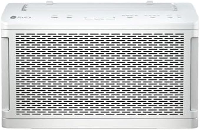 GE ClearView Window Air Conditioner Unit, 6,100 BTU, U-Shaped Adjustable Depth, Cooling up to 250 sq ft., Ultra Quiet, SMART