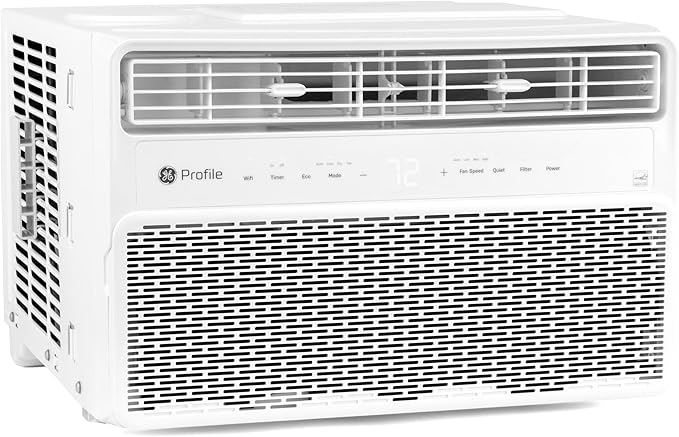 GE Inverter Window Air Conditioner Unit 8,000 BTU with Energy Efficient AC Cooling up to 350 sq ft., Ultra Quiet, SMART Home