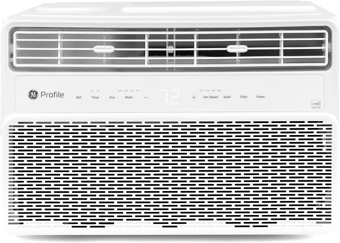 GE Inverter Window Air Conditioner Unit 8,000 BTU with Energy Efficient AC Cooling up to 350 sq ft., Ultra Quiet, SMART Home