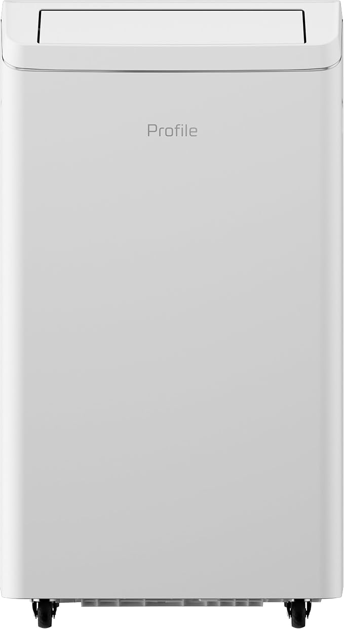 GE PPHV10WWF 10,000 BTU Portable Air Conditioner for Medium Rooms up to 550 sq ft. (9,850 BTU SACC), 3-in-1 with Dehumidify
