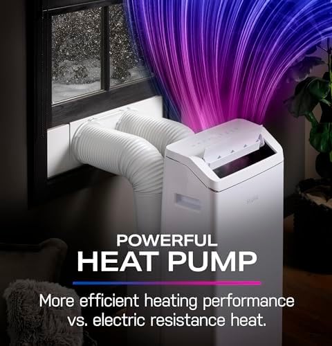 GE PPHV10WWF 10,000 BTU Portable Air Conditioner for Medium Rooms up to 550 sq ft. (9,850 BTU SACC), 3-in-1 with Dehumidify