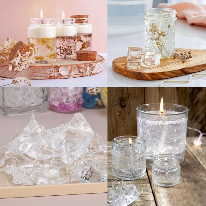 Gel Wax Candle Making Kit with 7 Colors Jelly Wax, Rabbit Mold, Wicks, Wick Stickers, Drill, alternate product view 8