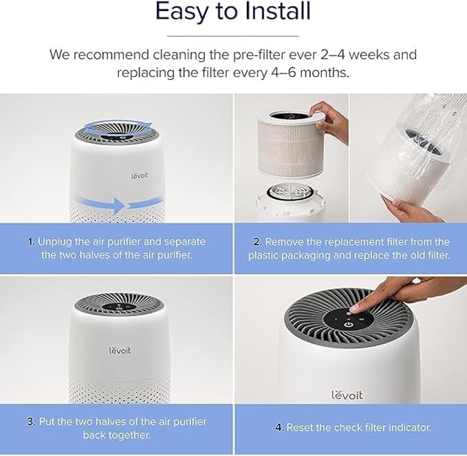 Genuine Core Mini-P Replacement Filter, Core Mini-RF Air Purifier Filters, Supports HEPA Sleep Mode, alternate product view 6