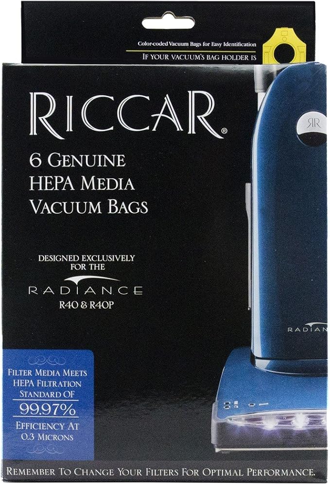 Genuine Radiance R40 Series HEPA Media Bags # RPH-6 (6 pk), product image
