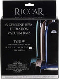 Genuine Type W Brilliance HEPA Filtration Vacuum Cleaner Bags (6 pack), product image