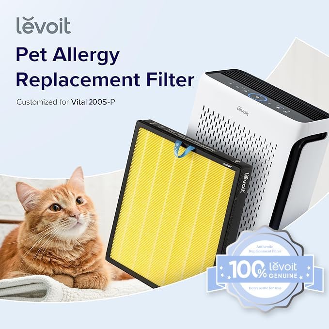 Genuine Vital 200S-P Air Purifier Pet Allergy Replacement Filter, Supports HEPA Sleep Mode, alternate product view 2