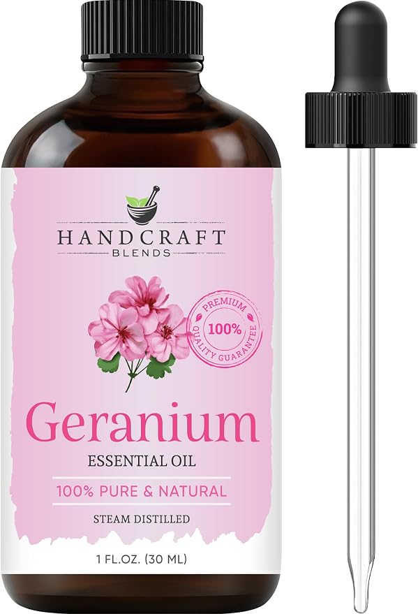 Geranium Essential Oil – 1 Fl Oz – 100% Pure and Natural – Premium Grade Essential Oil for Diffuser and Aromatherapy, product