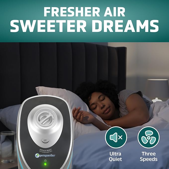GermGuardian 3-In-1 HEPA Air Purifier for Home, Large Rooms Up To 915 Sq. Ft., alternate product view 5