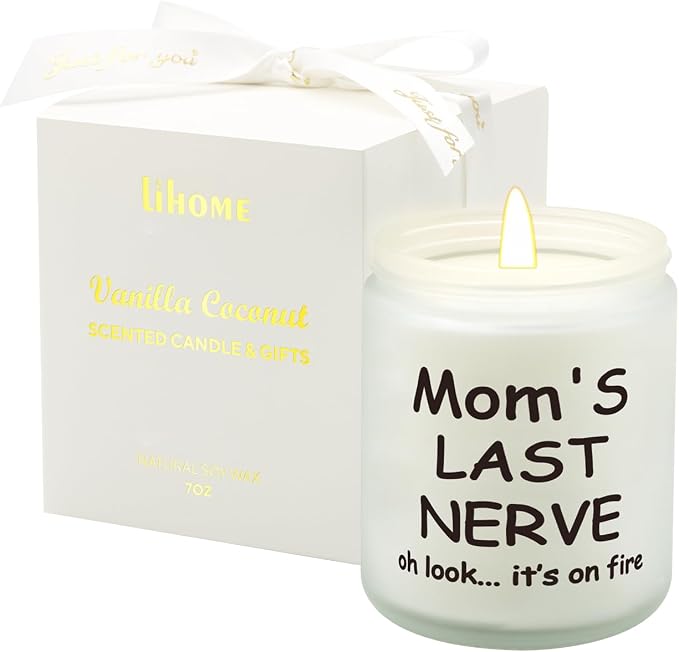 Gifts for Mom from Daughter & Son, Mom Birthday Gift, Mother’s Day, Thanksgiving, Christmas, Vanilla Coconut Scented Candle