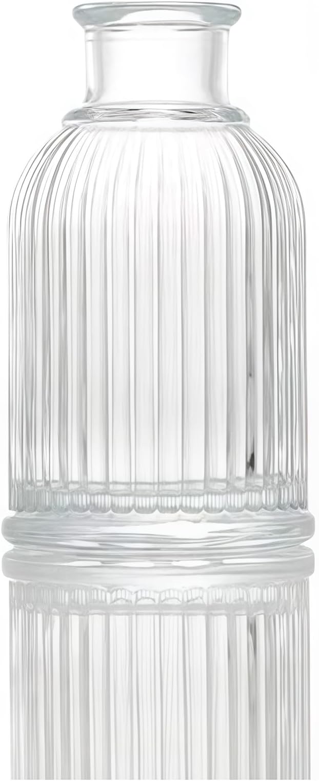Glass Diffuser Bottles 3.8 High 100ml 3.4 Fl Oz Round Aroma Bottles Diffusers Vase Fragrance Accessories Use for DIY