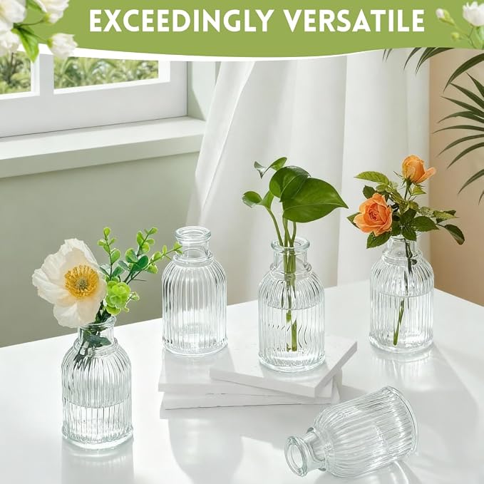 Glass Diffuser Bottles 3.8 High 100ml 3.4 Fl Oz Round Aroma Bottles Diffusers Vase Fragrance Accessories Use for DIY