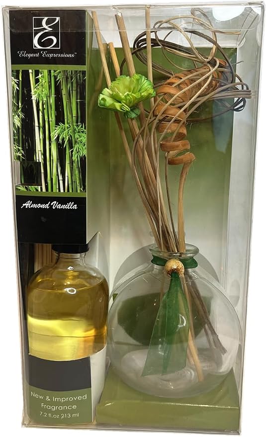 Glass Diffuser Sets Include a Glass Bottle with Reeds and 200ml Vanilla Scent Diffuser Refill Oil., product image