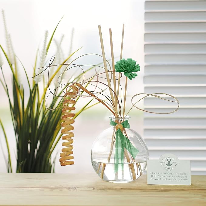 Glass Diffuser Sets Include a Glass Bottle with Reeds and 200ml Vanilla Scent Diffuser Refill Oil., alternate product view 3